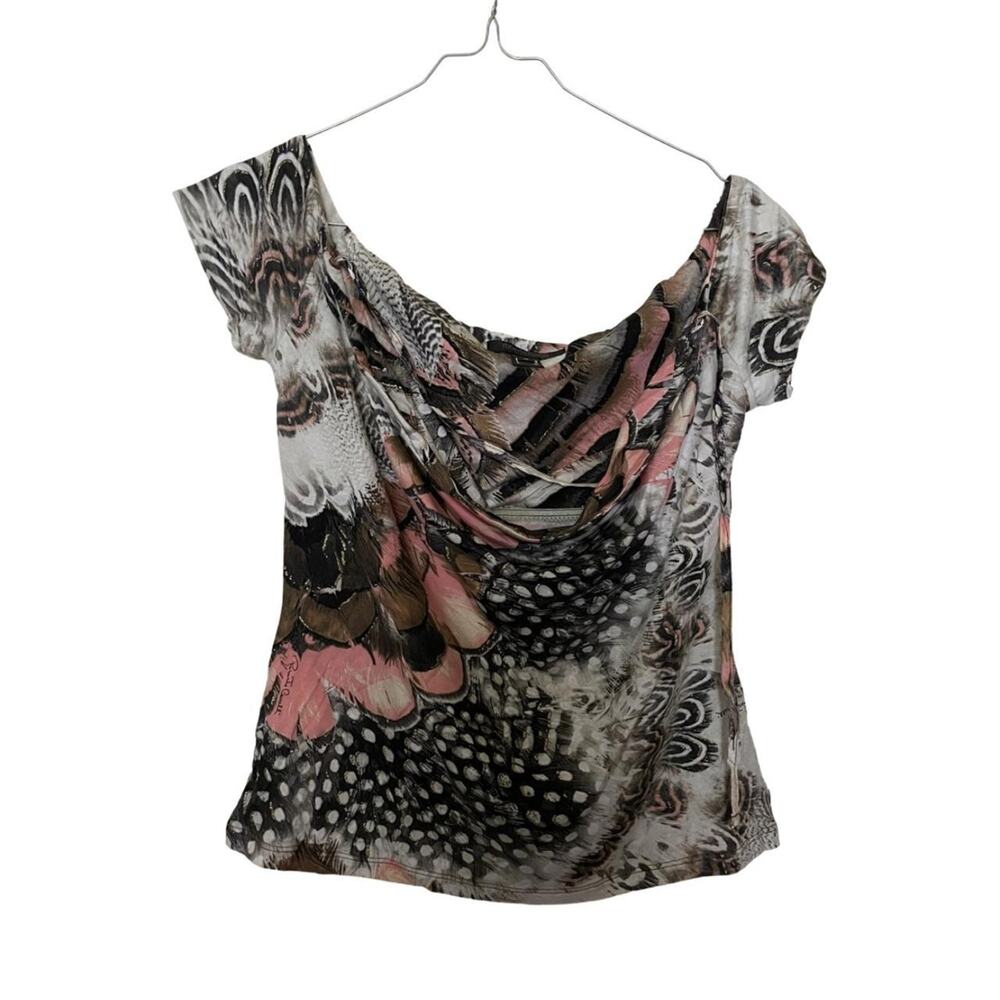 Roberto cavalli 2003 feather print - Picture 2 of 5